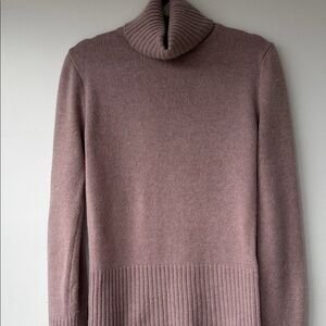 Dusty rose pink turtleneck sweater